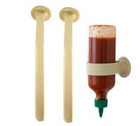 Portabottiglie Per Bottiglie A Testa In Giù - Supporto In Silicone Da Parete Flessibile E Portatile,Supporto Per Bottiglie Di Salsa Capovolte,Per Sacchetto D'Acqua Bicchiere Liquore Alcol Cucina Bar B