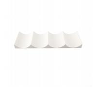 Portabottiglie per bottiglie di vino e birra, per frigorifero, organizer orizzontale, design salvaspazio, contiene 10 bottiglie, base antiscivolo stabile (bianco)