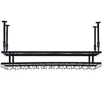 Portabottiglie per gli amanti del vino/portabottiglie da parete portabottiglie in sughero per bottiglie di liquori s organizer per bicchieri calici mensola nera