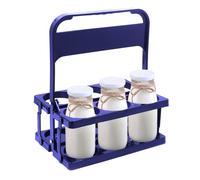 Portabottiglie Per Latte Pieghevole - Supporto Per Display Bottiglia Di Birra | Posta Di Bevande A Tazza Con Maniglia | 6 Fori Il Supporto Per Organizzatore Di Bottiglie Di Latte Riutilizzabile, Porta