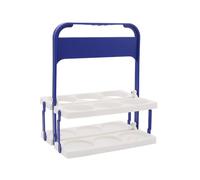 Portabottiglie per latte - Portaborraccia pieghevole - Portabottiglie da birra riutilizzabile con 6 fori | Portabottiglie da vino con manico per picnic a casa, feste, spiaggia, 26 x 18 x 31 cm