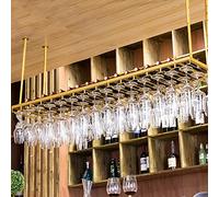 Portabottiglie per portabottiglia, portamette a soffitto Calmsochini di champagne Calocchi, porta bottiglia di vino sospeso, per la cucina del ristorante bar, porta in vetro di vino ad altezza