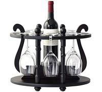 Portabottiglie per vino Porta Calice Casa Sottosopra Rack bar Cafe Decorazione In Legno Massello Portabottiglie Soggiorno Cucina Espositore Vino Vita interessante