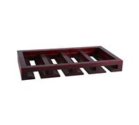 Portabottiglie per vino rosso calice sottosopra in legno massello da appendere per la casa mensola per vino piccolo (dimensioni: 36 x 25 x 5 cm)