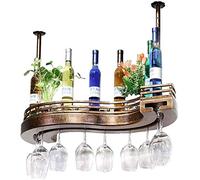 Portabottiglie per vino Stype europeo creativo per la casa portabottiglie di vino rosso portabottiglie da vino rosso sottosopra bar appeso armadietto per vino in legno massello 3 dimensioni 60 cm