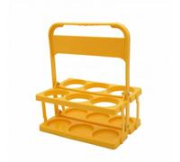 Portabottiglie Pieghevole Compatto, Giallo, Portabirra Pieghevole A Sei Scomparti, Design Moderno E Minimalista