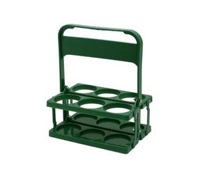 Portabottiglie Pieghevole Robusto, Verde, Portabirra Pieghevole A Sei Scomparti, Design Moderno E Minimalista
