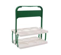 Portabottiglie | Portabottiglie di vino a 6 fori | Portabottiglie riutilizzabile | Portabottiglie con manico | Portabottiglie compatto per birra, latte o soda per bar, alimentari, barbecue o