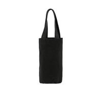 Portabottiglie portatile - Borsa termica per bottiglie, impermeabile, con cinghia regolabile, in neoprene, per palestra, sport, escursionismo, fitness, accessori da viaggio con custodia sicura, Nero