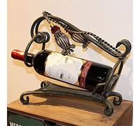 Portabottiglie portatile in ferro battuto europeo invertito portabicchieri decorazioni Art Craft