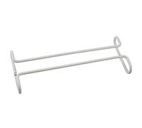 Portabottiglie rossa, portaoggetti di portaoggetti, piovosi da cucina in ferro battuto in ferro battuto supporto per calicetta per calice posteriore porta barra di stoccaggio di stelle (bianco)