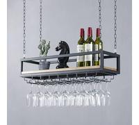 Portabottiglie rotondo industriale da appendere con supporto in vetro Sottosopra Portabottiglie da soffitto per Bar Decor Mensola da parete salvaspazio nizer elegante accessorio per la casa