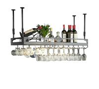 Portabottiglie sospese, soffitto, Porta Vino di Tipo, Supporto per la Bottiglia di Vino, mensola di stoccaggio dei liquori di Ferro, Ripiani di Vino galleggianti, con Gancio staminali, per Cantina,