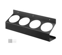 Portabottiglie Spray da Parete - Acciaio Nero 36,5x8x13,3 cm 1 pz, Organizer da Appendere, Accesso Rapido, Spazio Compatto, Disposizione Efficiente | per l'esposizione della vernice per capel