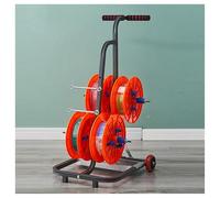 Portabottiglie trasportabile con cassetta degli attrezzi, dispenser per cavi a 4/6 assi per corde, avvolgicavi, avvolgicavo in paracord, contiene 4 bobine, durevole e portatile.