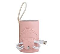 Portabottiglie USB Portabottiglie portatile Portabottiglie Scaldabiberon Baby Guardian Isolamento per neonati Termostato nutriente Cibo per il latte (rosa)