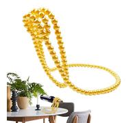 Portabottilili - Perline di perle per decorazione della tavola | Portabottilili porta vino spessore unico regalo di vino, regalo originale per gli amanti del vino