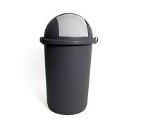 Portabox 'push' 50 Litri Con Coperchio Antracite Grigio Giganplast