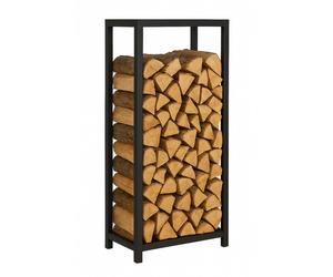 Portabrenna Legna Da Foco 60×25×100 Cm Supporto Legna In Acciaio