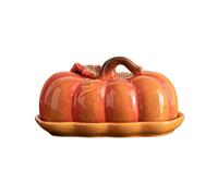 Portaburro per Frigorifero - Contenitore per Formaggio a Forma di ,Portasnack per Halloween con Coperchio per Cucina, Sala da Pranzo, Centrotavola Autunnale, Cena del Ringraziamento, Burro, Formaggio,
