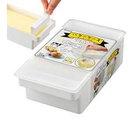 Portaburro, piatto di burro per controsoffitti, contenitore di cioccolato rettangolare con coperchio, ciotola per marmellata portatile, ciotola per gelato multifunzionale per piano di lavoro
