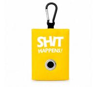 Portabustine feci cane, Dispenser per Sacchetti di Rifiuti per cani, per Guinzaglio, Porta Sacchetti per Rifiuti per Cani, con Clip in Metallo porta sacchetti cane da guinzaglio (Giallo)