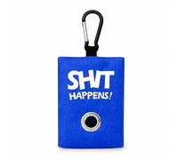 Portabustine feci cane, Dispenser per Sacchetti di Rifiuti per cani, per Guinzaglio, Porta Sacchetti per Rifiuti per Cani, con Clip in Metallo porta sacchetti cane da guinzaglio (Blu)