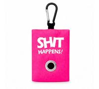 Portabustine feci cane, Dispenser per Sacchetti di Rifiuti per cani, per Guinzaglio, Porta Sacchetti per Rifiuti per Cani, con Clip in Metallo porta sacchetti cane da guinzaglio (Rosa)