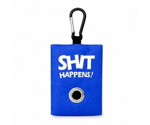 Portabustine feci cane, Dispenser per Sacchetti di Rifiuti per cani, per Guinzaglio, Porta Sacchetti per Rifiuti per Cani, con Clip in Metallo porta sacchetti cane da guinzaglio (Blu)