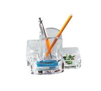 LEBEZ portacancelleria c/portapenne in acrilico art. 1684