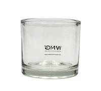 Portacandela antivento in vetro, trasparente ed elegante, dimensioni: 8 x 9 cm, set da 1 pezzo