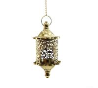 Portacandela classica marocchina a forma di gabbia per uccelli, con intricato motivo cavo, per illuminazione ambientale interna ed esterna