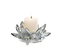 Portacandela in cristallo a forma di fiore di loto, ornamento a forma di fiore di loto, per centrotavola, matrimonio, decorazione Feng Shui (stile 10)