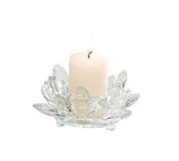 Portacandela in cristallo a forma di fiore di loto, ornamento a forma di fiore di loto, per centrotavola, matrimonio, decorazione Feng Shui (stile 8)
