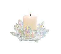 Portacandela in cristallo a forma di fiore di loto, ornamento a forma di fiore di loto, per centrotavola, matrimonio, decorazione Feng Shui (stile 13)
