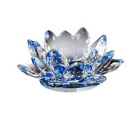 Portacandela in cristallo a forma di fiore di loto, ornamento a forma di fiore di loto, per centrotavola, matrimonio, decorazione Feng Shui (stile 5)