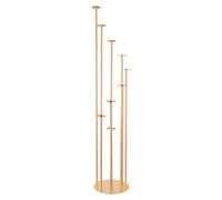 Portacandele a 9 bracci, in metallo a forma di candela, a forma di piede rotondo, per decorazioni per la casa, matrimoni, feste formali, eventi, feste, banquet