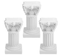 Portacandele a forma di colonna greca, 3 pezzi - Statuette in miniatura di