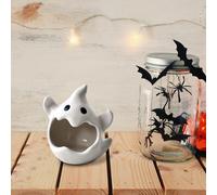 Portacandele a forma di fantasma, decorazione di Halloween, per libreria,