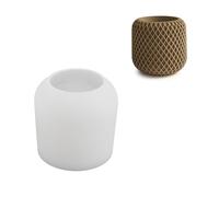 Portacandele a forma di griglia irregolare in ceramica, per fiori, in silicone, per bottiglie di vetro, in gesso, per calcestruzzo, portacandele in silicone