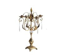 Portacandele a Forma di Manica Candelabro di Cristallo in Ferro Romantico di Campagna, portacandele, Ornamenti, Decorazione for la casa Candelabro