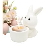 Portacandele a forma di rabbit, carino calore freddo resistant tabletop ornamento,Easter Bunny Candle Holder | for Banquet Gathering Party Shelf Desk