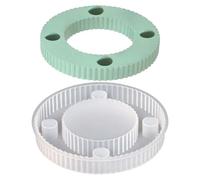 Portacandele a forma di resina - 4 volte di cemento in ghisa | Utensili rotondi per la decorazione di feste, artigianato per la casa, feste, workshop all'aperto, regalo fai da te per la casa