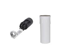 Portacandele a goccia bianco da 8 cm, design completo. Ideale per dare un tocco elegante e accogliente ai tuoi spazi. Lo stile moderno e il colore neutro si abbinano a qualsiasi arredamento.