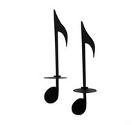 Portacandele artistico da parete, una miscela di stile vintage e temi musicali (B)