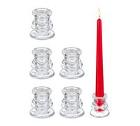 Portacandele Candelabri in vetro Supporti per candele Accessorio decorativo