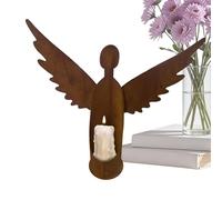 Portacandele con Supporto Scultura - high performance ergonomic portable, elegant Metallo Scena, lightweight Vintage Portacandela Figura d'Angelo | Multipurpose Outdoor Indoor Utility