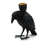 Portacandele Corvo, Portacandele Corvo Gotico, Centrotavola Decorativo per Halloween, Elegante per Appartamento, Camera da, Hall di Hotel, Balcone, Banchetti, Feste e Decorazioni da