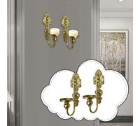 Portacandele da 2 pezzi, versatile per camino, festival, matrimonio