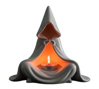 Portacandele Da Mago Di Halloween - Candeliere Decorativo A Forma Di Stre-ga Fantasma | Portacandele Da Mago Con Mantello Con Cappuccio Di Halloween | Decorazione Da Tavolo Per Casa (Bianco)